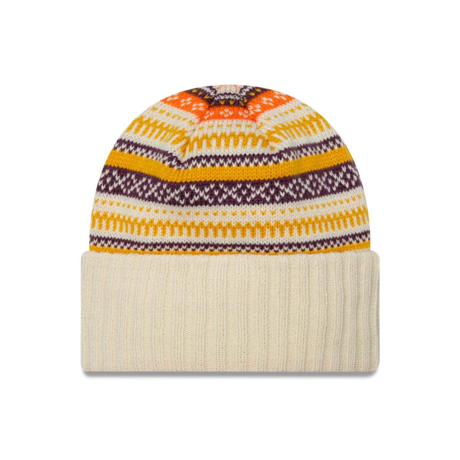 Beanie New Era Fairisle Beanie Light Beige Woman image number 1.0